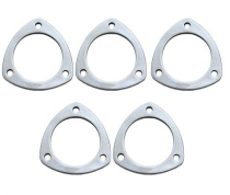 3-Bults Avgasflänsar Rostfritt Stål (2.5'' I.D.) 5-Pack Vibrant Performance
